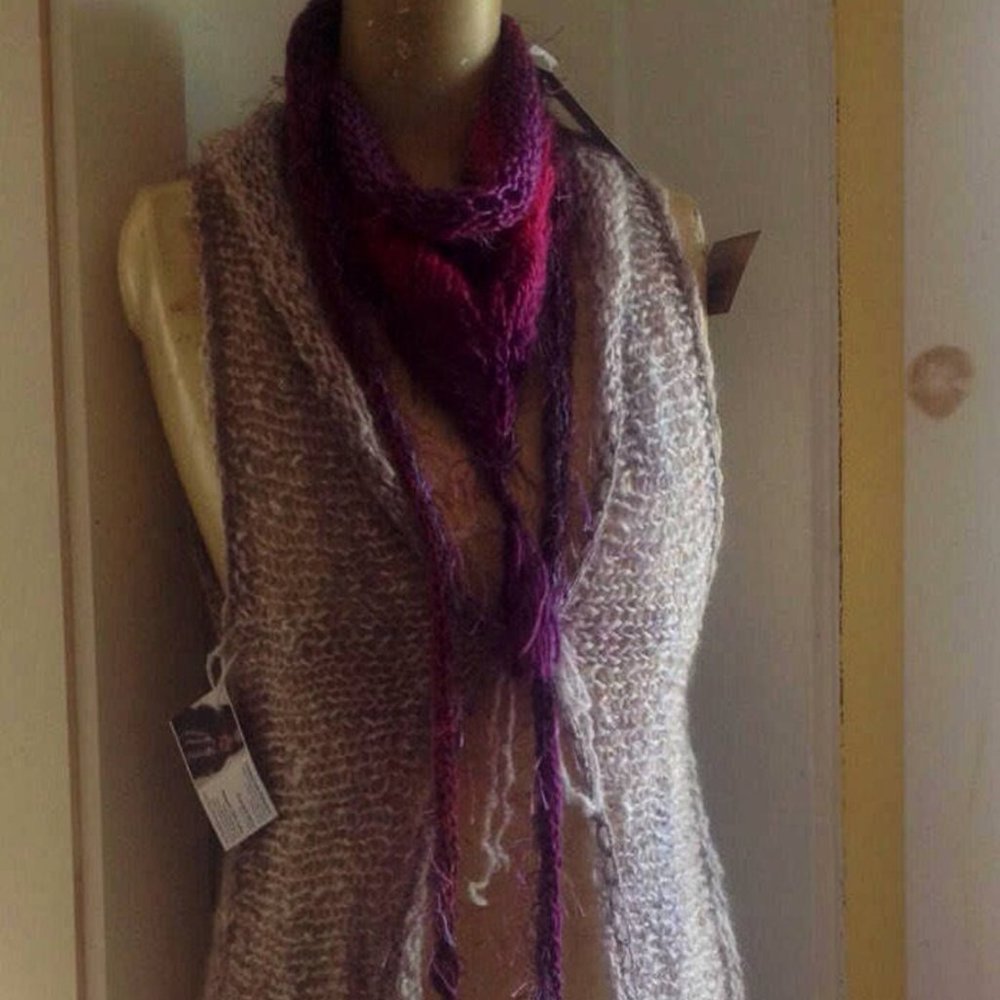 A-line Swing Jacket handspun handknit original des